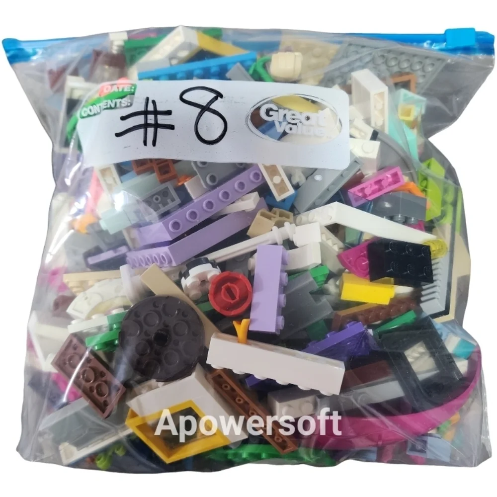 Lego Misc Lot Assorted One Gallon Zip Bag #8